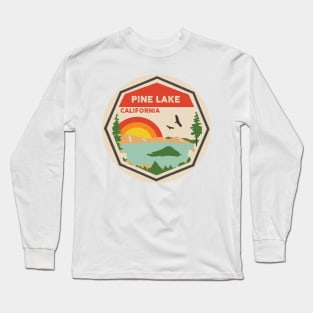 Pine Lake California Colorful Scene Long Sleeve T-Shirt